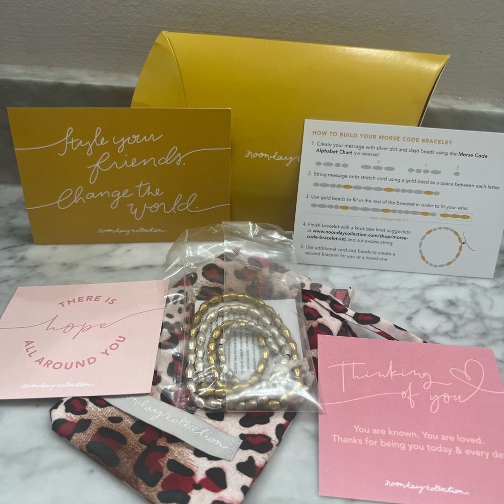 NOONDAY COLLECTION make your own Morse code bracelet  😍